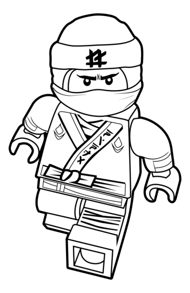 Раскраска Ninjago Ллойд LEGO
