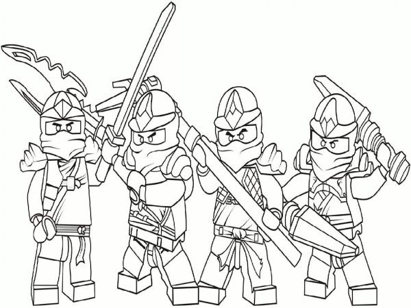 LEGO раскраска Ninjago, Джей