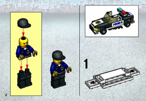 LEGO City Полицейская машина инструкция