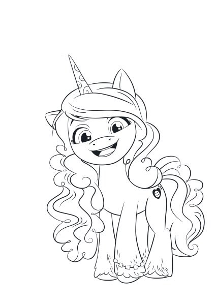 Раскраска my little Pony Санни