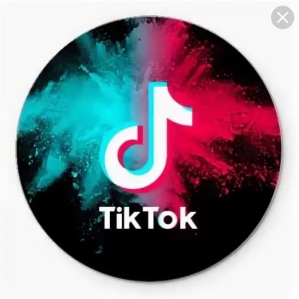 Тик ток круглый значок