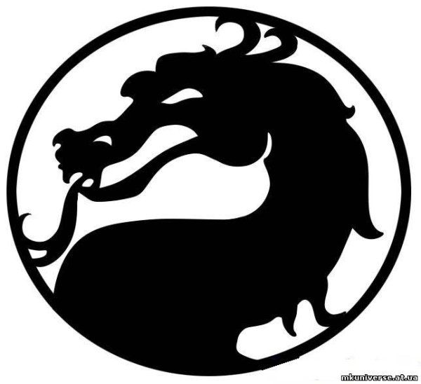Знак мортал комбат карандашом