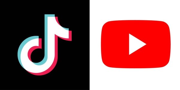 Логотип ютуба и тиктока