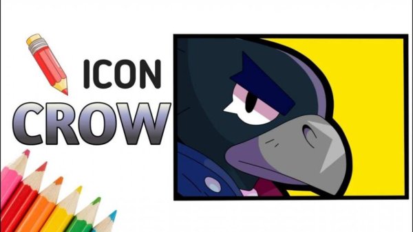 Иконка ворона из Brawl Stars