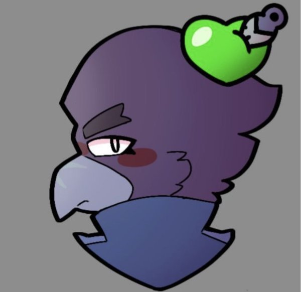 Ворон из Brawl Stars арт