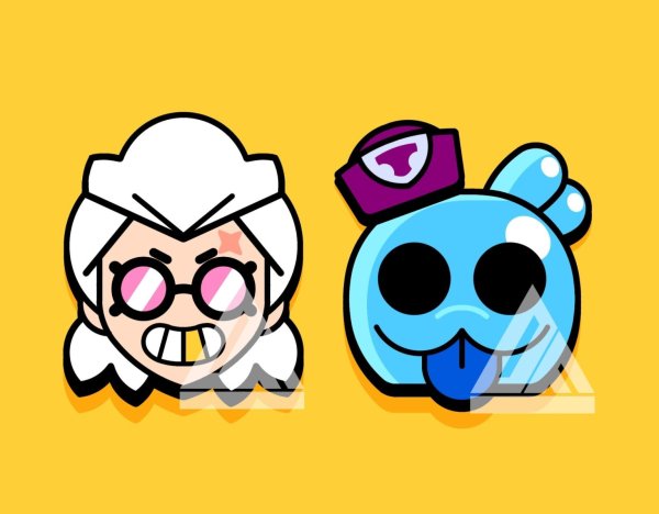 Сквик Brawl Stars Art