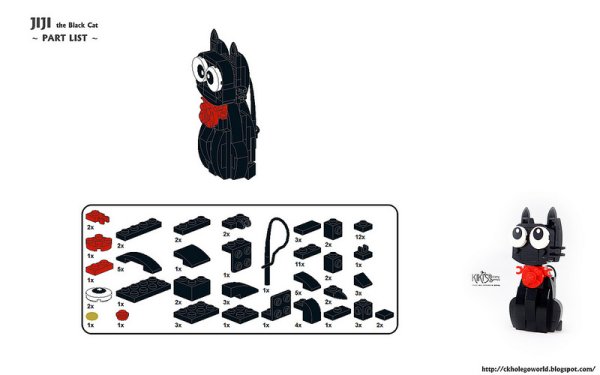 Кот из лего инструкция