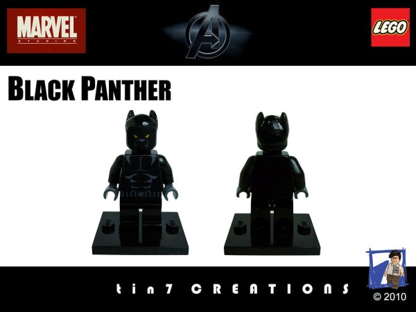 LEGO Black Panther Decal