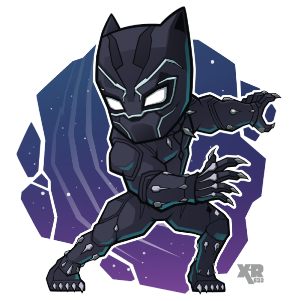 Чёрная пантера Марвел Chibi