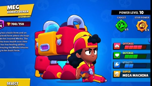 Brawl Stars Мег