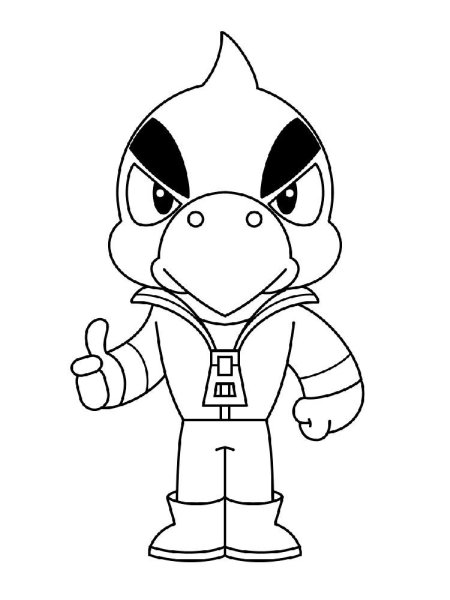 Раскраска ворон Brawl Stars