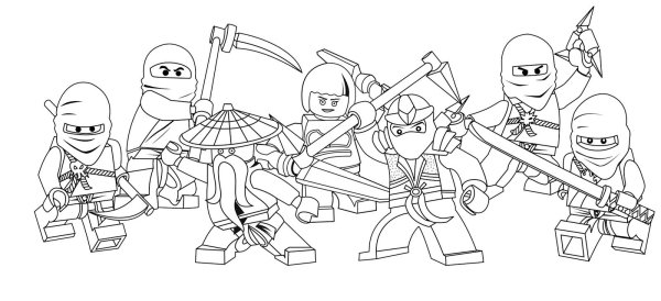 Раскраски LEGO Ninjago