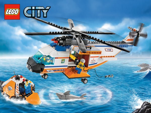 Лего вертолёт Coast Guard