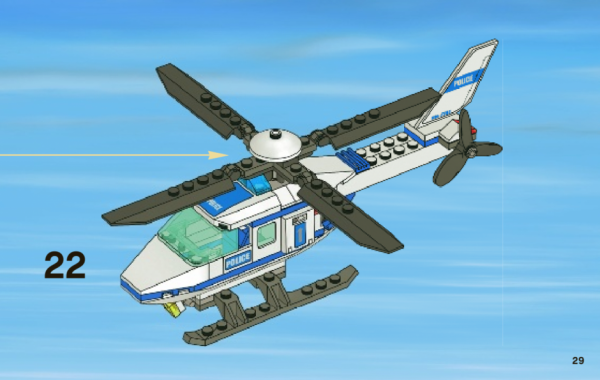 LEGO 7741 Police Helicopter instructions