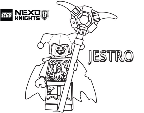 Раскраска LEGO Nexo Knights