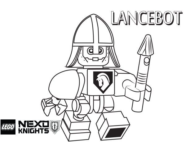 Раскраска лего LEGO Nexo Knights