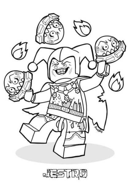 Раскраска LEGO Nexo Knights