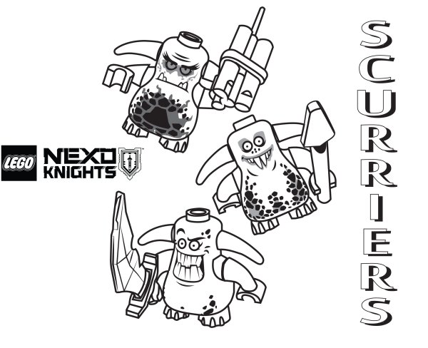 Раскраска LEGO Nexo Knights