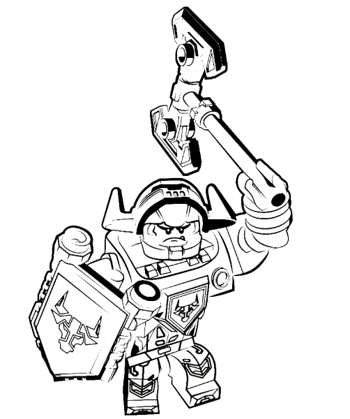 Раскраска LEGO Nexo Knights