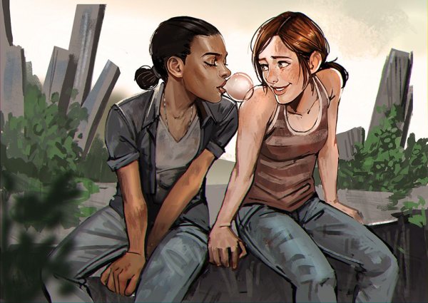 The last of us Элли и Райли арт