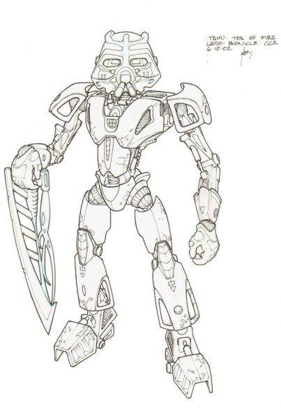 Лего Bionicle раскраска