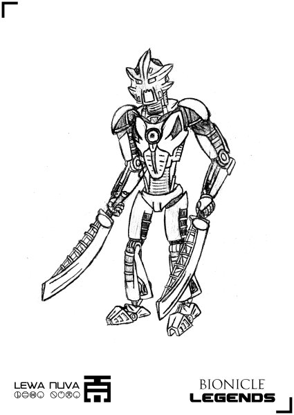 Раскраска LEGO Bionicle