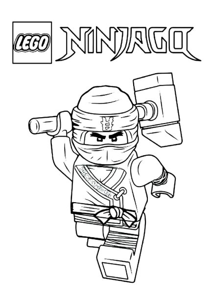 LEGO Ninjago раскраска Cole