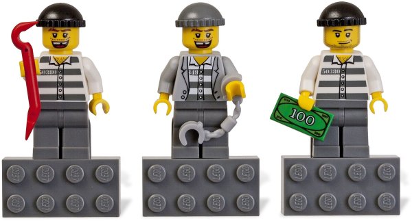 LEGO City полиция воришки минифигурки