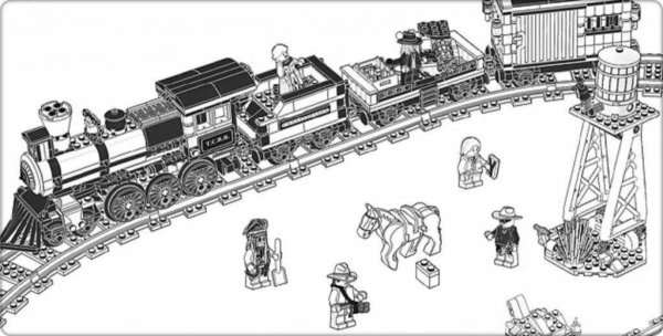Лего грузовой поезд 60052