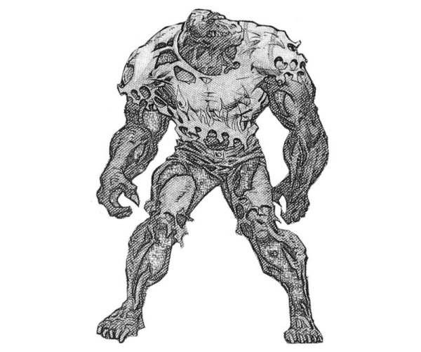 Killer Croc DC раскраска