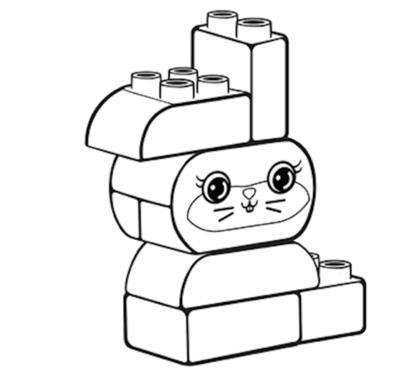 Лего Duplo раскраска