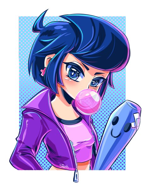 Brawl Stars арт героиня Биби