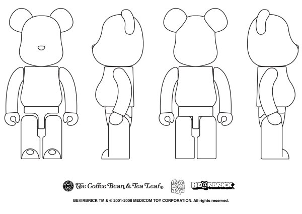 Bearbrick раскраска