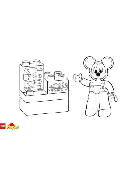 Лего Duplo раскраска