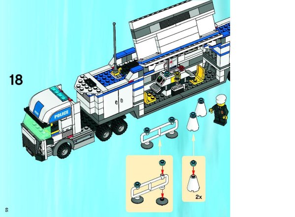 LEGO City полицейский грузовик инструкция