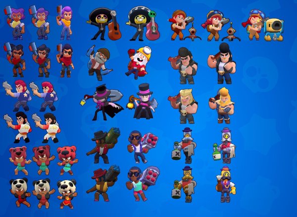 Brawl Stars бойцы герои