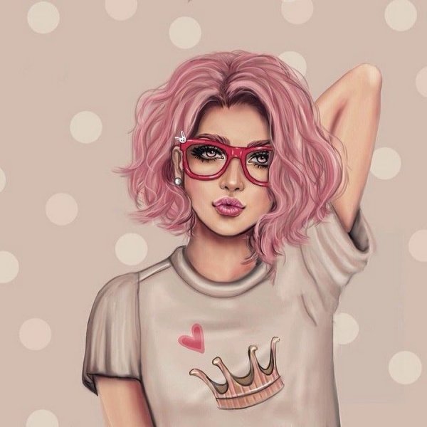Girly_m с розовыми волосами