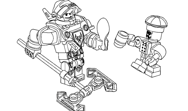Раскраска LEGO Nexo Knights