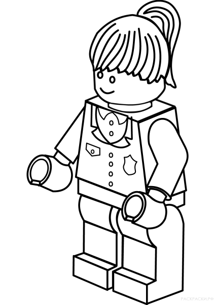 LEGO Сити разукрашка