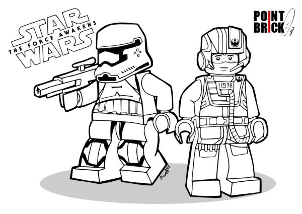 Раскраски LEGO Звездные войны