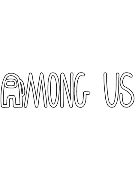 Among us надпись