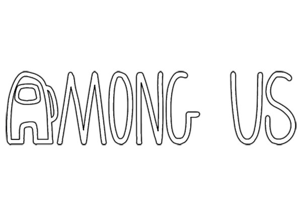 Among us надпись