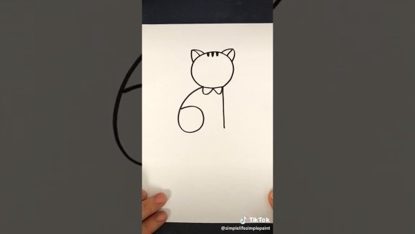 Рисование легкое из тиктока