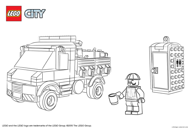 Раскраска LEGO City