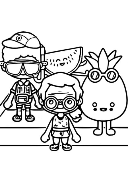 Toca Life World раскраска