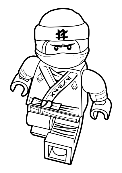 Раскраска Ninjago Ллойд LEGO