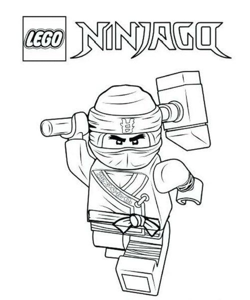 LEGO Ninjago раскраска Cole