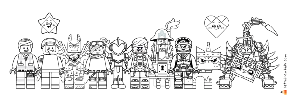 LEGO movie 2 раскраска