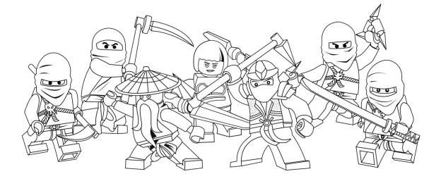 Раскраски LEGO Ninjago
