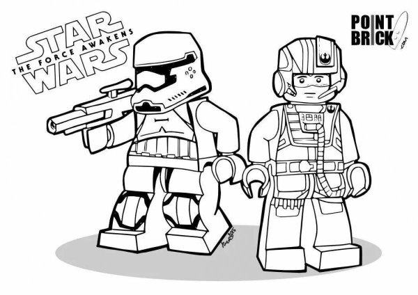Раскраски LEGO Звездные войны